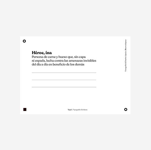 Desarrollo Creativo - Diseño Tipográfico - Reverso Tarjeta Solidaria - Taipō - Fotografía De Producto Låpsüs